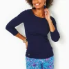 Tops^Lilly Pulitzer Halee 3/4-Sleeve Top True Navy