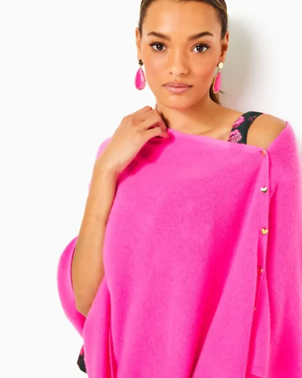 Scarves & Wraps^Lilly Pulitzer Harp Cashmere Wrap Cerise Pink