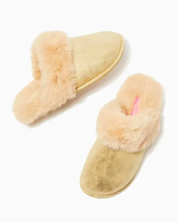 Shoes^Lilly Pulitzer Harte Slipper Gold Metallic