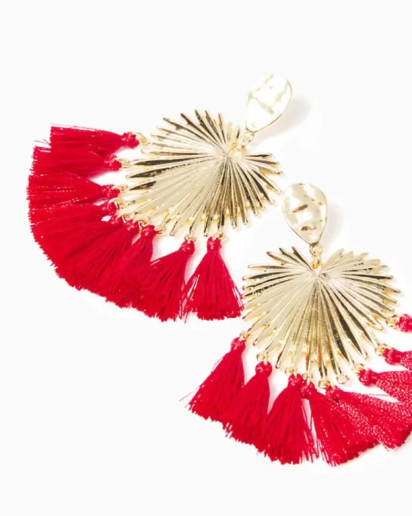 Jewelry^Lilly Pulitzer Heart And Solstice Earrings Poinsettia Red