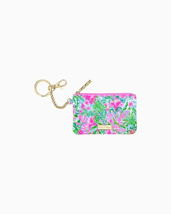 Bags^Lilly Pulitzer Id Case Amalfi Blue Leaf It Wild