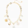 Jewelry^Lilly Pulitzer In The Wild Flower Necklace Gold Metallic