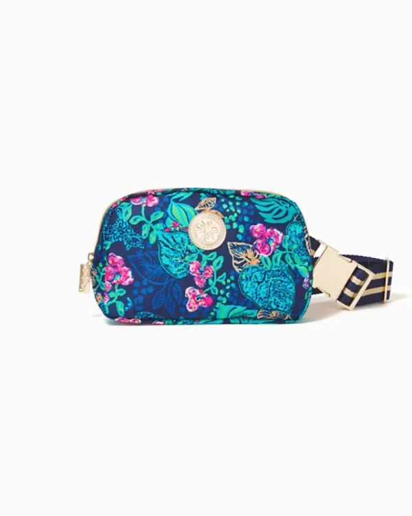 Bags^Lilly Pulitzer Jeanie Belt Bag Low Tide Navy Life Of The Party Accessories Small