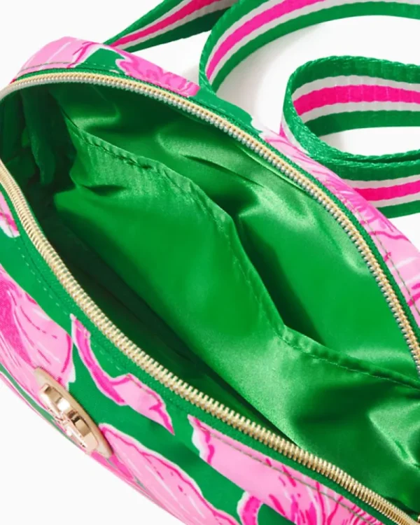 Bags^Lilly Pulitzer Jeanie Belt Bag Kelly Green Hibis Kiss