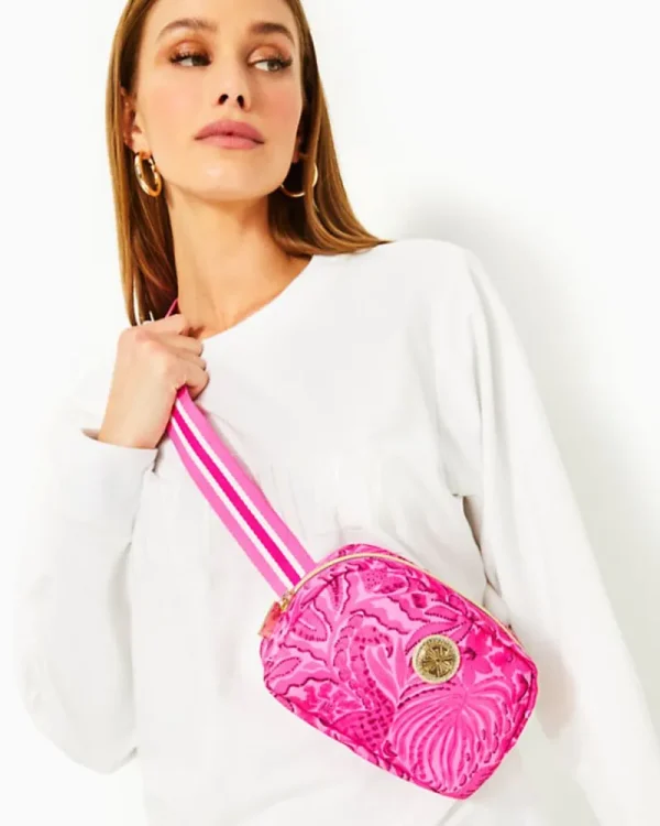 Bags^Lilly Pulitzer Jeanie Belt Bag Cerise Pink Pinkie Promises