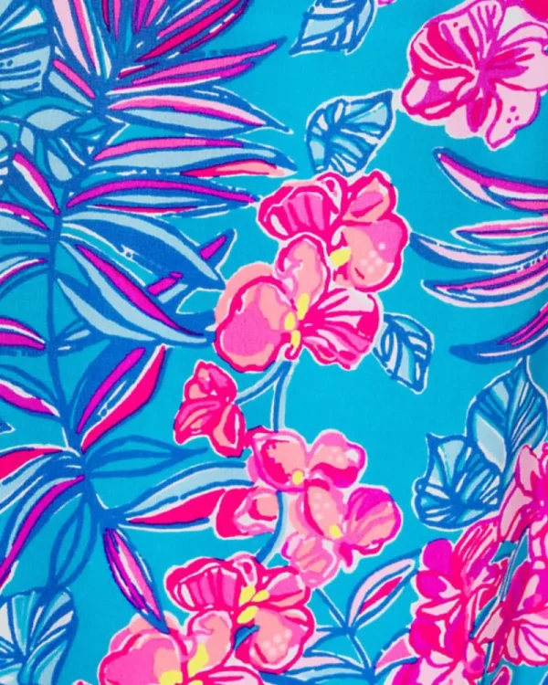 Tops^Lilly Pulitzer Joannah Silk Top Cumulus Blue Orchid Oasis