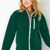 Outerwear^Lilly Pulitzer Joyce Sherpa Jacket Evergreen