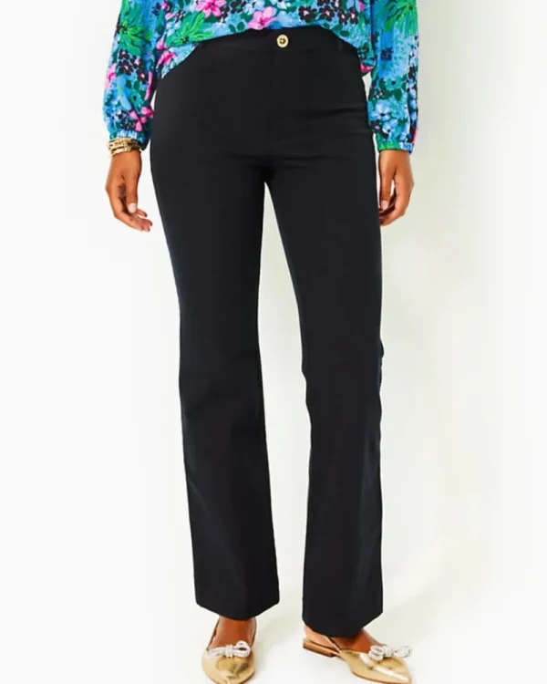 Bottoms^Lilly Pulitzer 32" Kidman High Rise Pant Noir