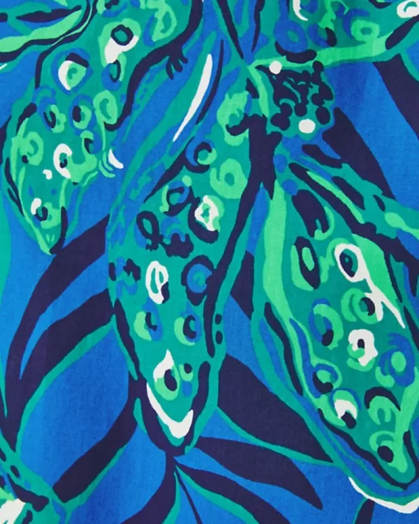 Dresses^Lilly Pulitzer Lakira Cotton Maxi Dress Indigo Breeze Shady Gators