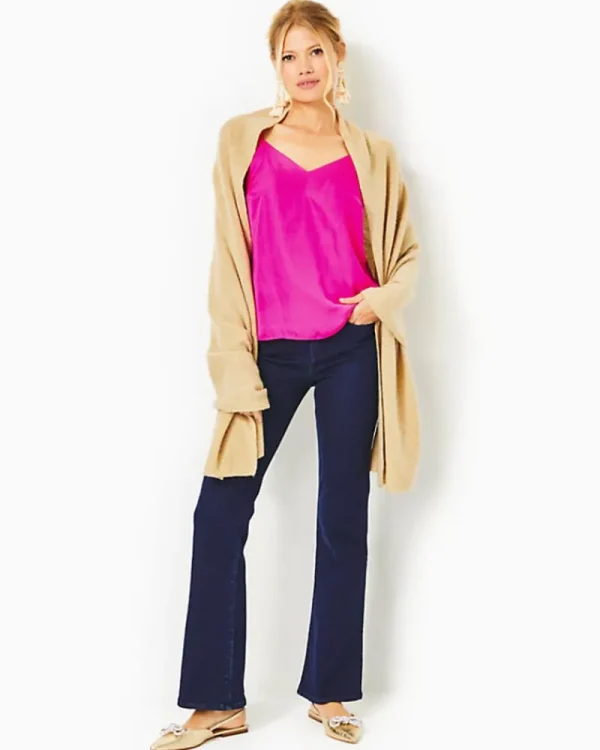 Scarves & Wraps^Lilly Pulitzer Lanelle Cashmere Wrap Heathered Rattan Metallic