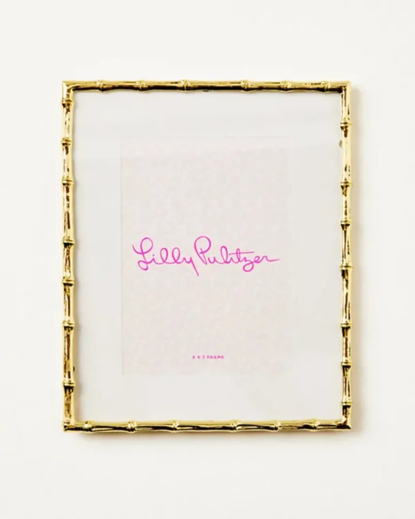 Home Decor^Lilly Pulitzer Large Bamboo Frame Sea Crystals