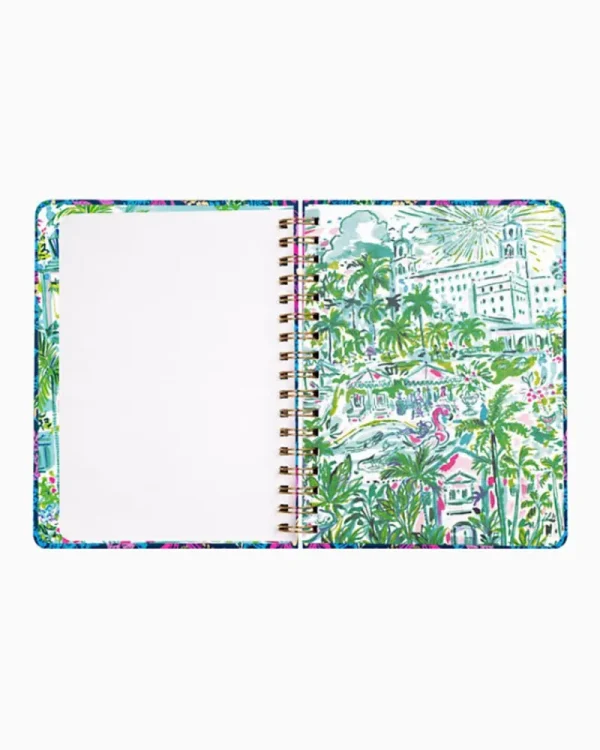 Agendas & Planners^Lilly Pulitzer 2024 Large Monthly Planner - 12 Month Aegean Navy Calypso Coast