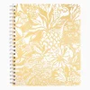 Office Supplies & Stationery^Lilly Pulitzer Large Notebook Gold Metallic Safari Sangria