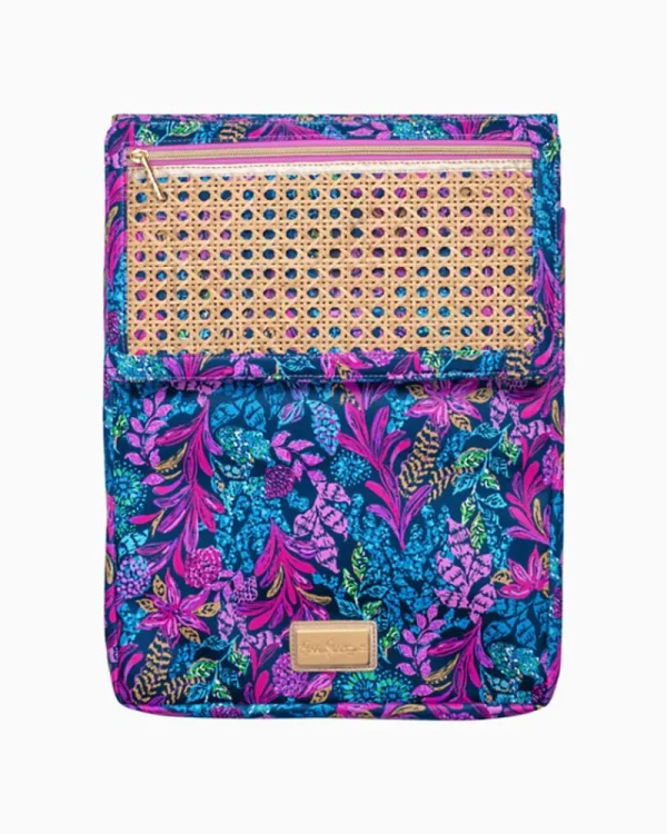 Phone & Tech^Lilly Pulitzer Leatherette Laptop Sleeve Aegean Navy Calypso Coast