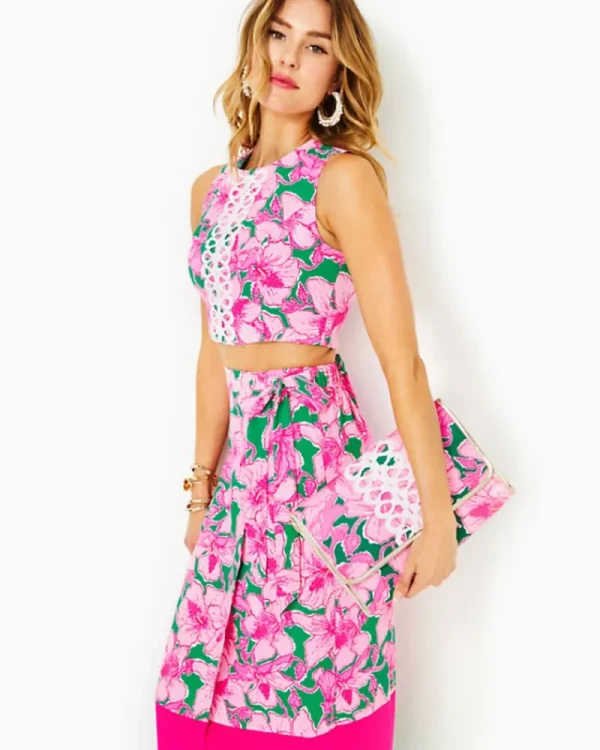 Rompers & Jumpsuits^Lilly Pulitzer Leif Maxi Set Kelly Green Hibis Kiss