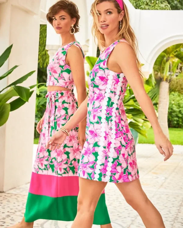 Rompers & Jumpsuits^Lilly Pulitzer Leif Maxi Set Kelly Green Hibis Kiss