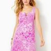 Dresses^Lilly Pulitzer Lela Henley Tank Dress Wild Fuchsia Swipe Right