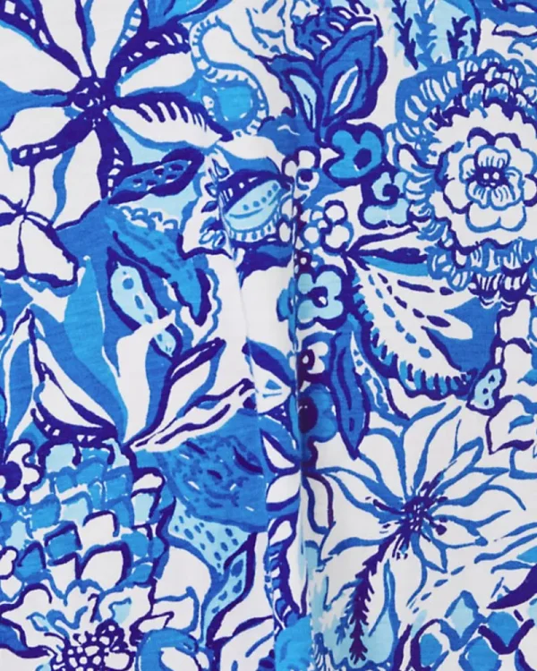 Dresses^Lilly Pulitzer Lela Henley Tank Dress Blue Tang Flocking Fabulous