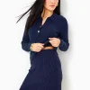 Sweaters & Cardigans^Lilly Pulitzer Lizona Polo Sweater Low Tide Navy