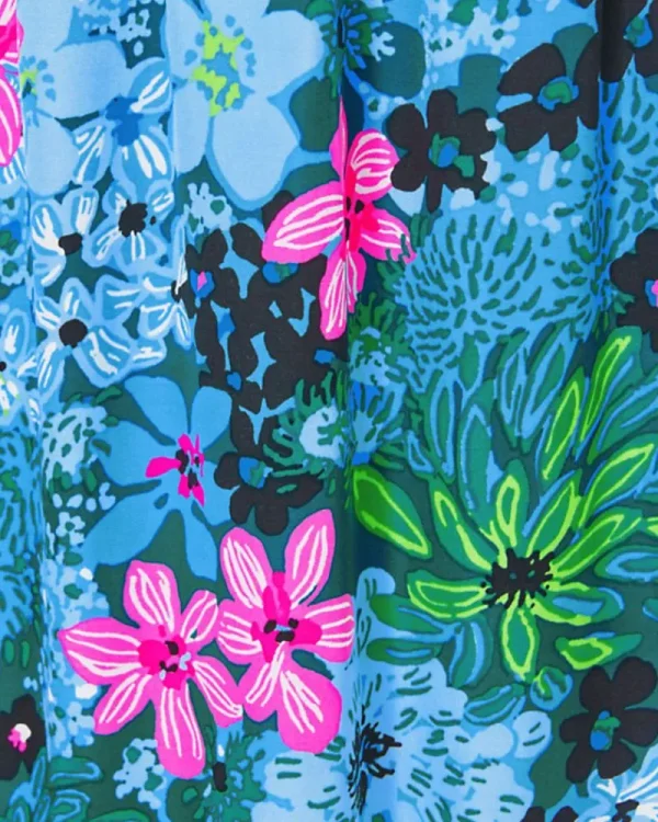 Dresses^Lilly Pulitzer Loubella Smocked Midi Dress Multi Soiree All Day