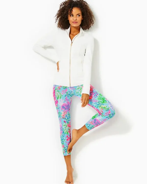 Activewear^Lilly Pulitzer Luxletic Al Fresco Zip-Up Jacket Resort White