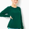 Loungewear^Lilly Pulitzer Luxletic Beach Comber Pullover Evergreen