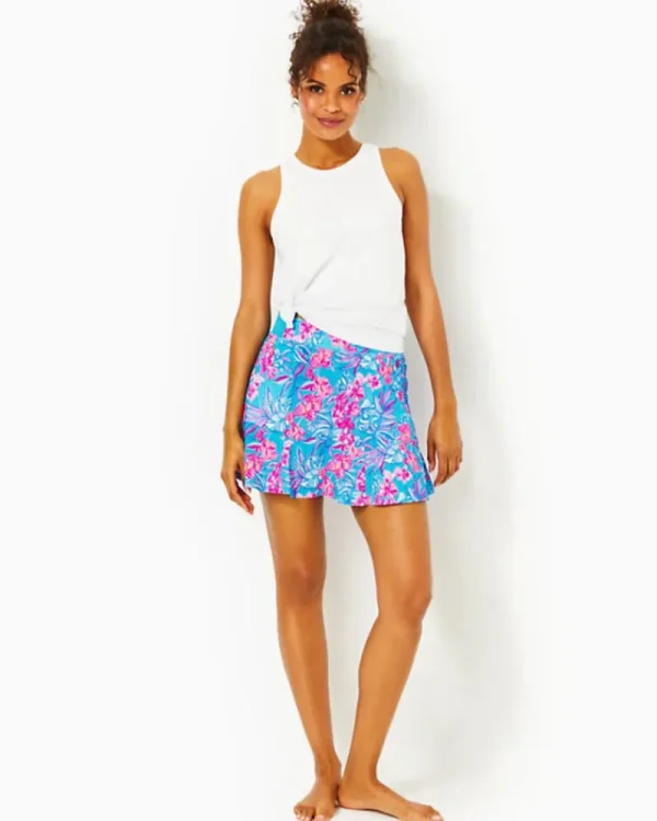 Activewear^Lilly Pulitzer Luxletic Fara Skort Cumulus Blue Orchid Oasis