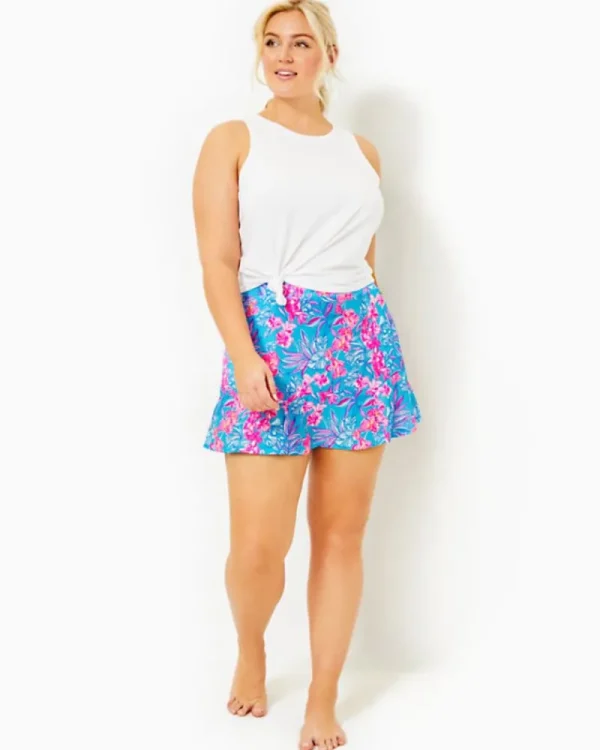 Activewear^Lilly Pulitzer Luxletic Fara Skort Cumulus Blue Orchid Oasis