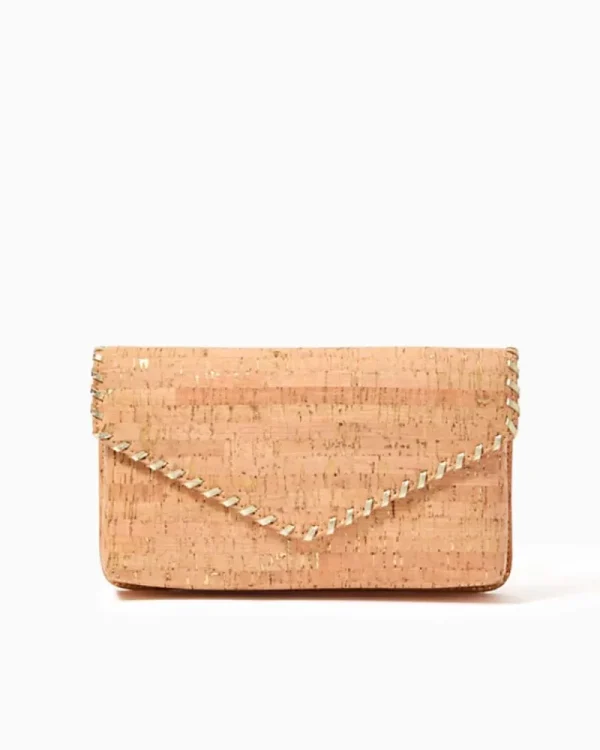 Bags^Lilly Pulitzer Madigan Cork Clutch Natural