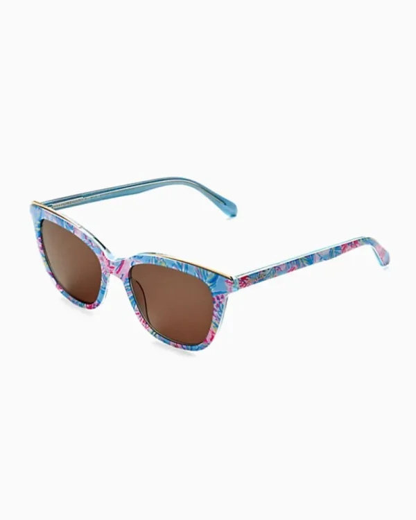 Sunglasses & Eyewear^Lilly Pulitzer Make Waves Reader Sunglasses Blue Ibiza Gimme The Juice