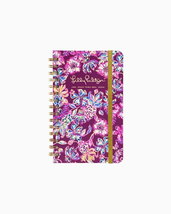 Office Supplies & Stationery^Lilly Pulitzer 2024 Medium Monthly Planner - 12 Month Amarena Cherry Tropical With A Twist