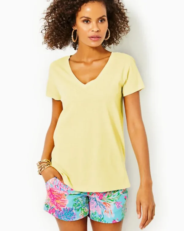 Loungewear^Lilly Pulitzer Meredith Tee Creme Fraiche