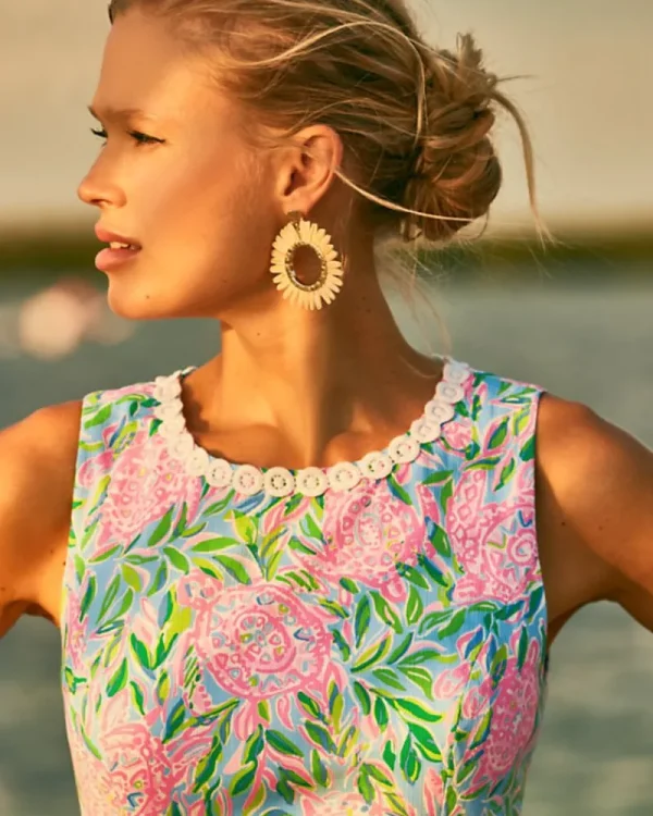 Dresses^Lilly Pulitzer Mila Shift Dress Frenchie Blue Turtley In Love