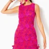 Dresses^Lilly Pulitzer Mila Stretch Shift Dress Amaryllis Red Secret Hideaway