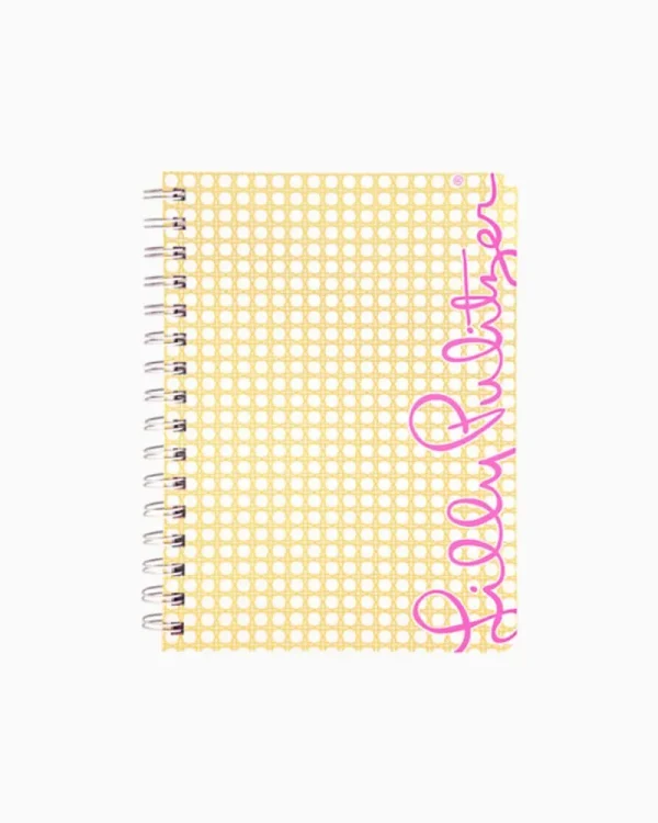 Office Supplies & Stationery^Lilly Pulitzer Mini Notebook Gold Metallic Caning