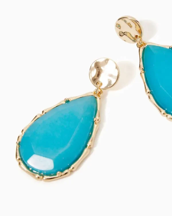 Jewelry^Lilly Pulitzer Moonlight Earrings Aqua Palma