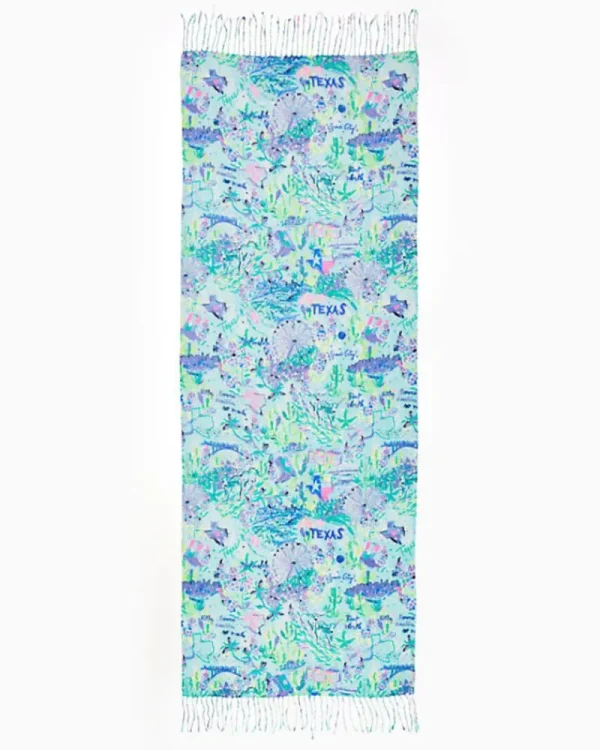 Scarves & Wraps^Lilly Pulitzer Murfee Scarf Bayside Blue Lilly Loves Texas