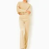 Loungewear^Lilly Pulitzer 33" Natine High Rise Velour Pant Sand Bar