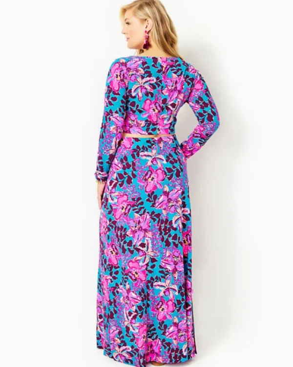 Rompers & Jumpsuits^Lilly Pulitzer Nessi Maxi Set Blue Rhapsody Orchid You Not