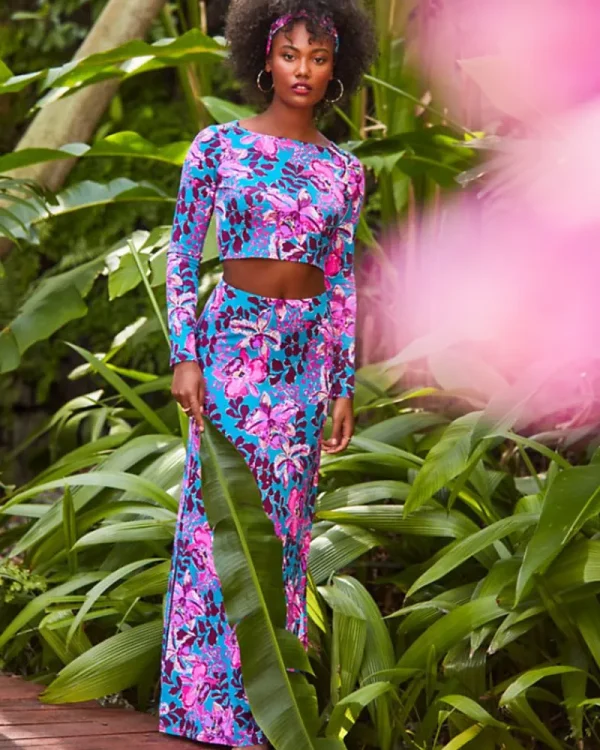 Rompers & Jumpsuits^Lilly Pulitzer Nessi Maxi Set Blue Rhapsody Orchid You Not