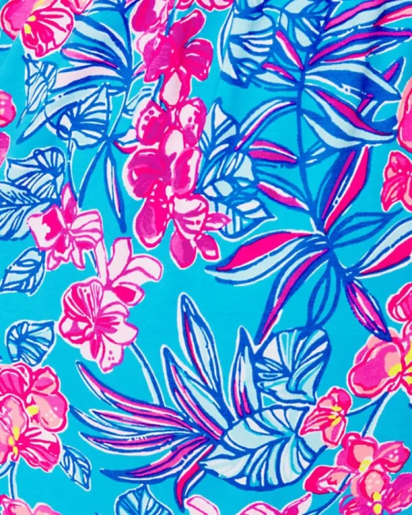 Rompers & Jumpsuits^Lilly Pulitzer Niki One-Shoulder Romper Cumulus Blue Orchid Oasis