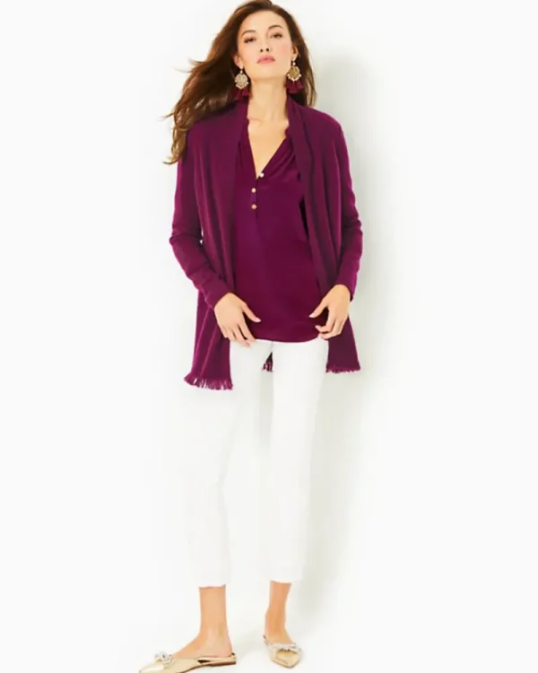 Sweaters & Cardigans^Lilly Pulitzer Noble Cashmere Cardigan Amarena Cherry