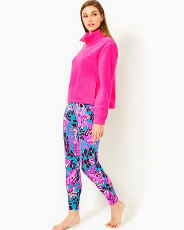 Activewear^Lilly Pulitzer Noreen Fleece Pullover Pink Palms