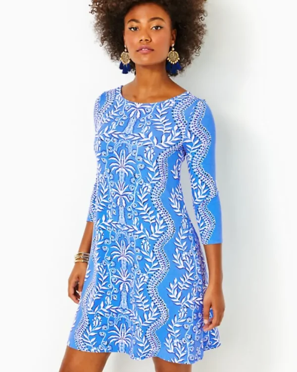 Dresses^Lilly Pulitzer Ophelia Swing Dress Abaco Blue Have It Both Rays Engineered Knit Dress