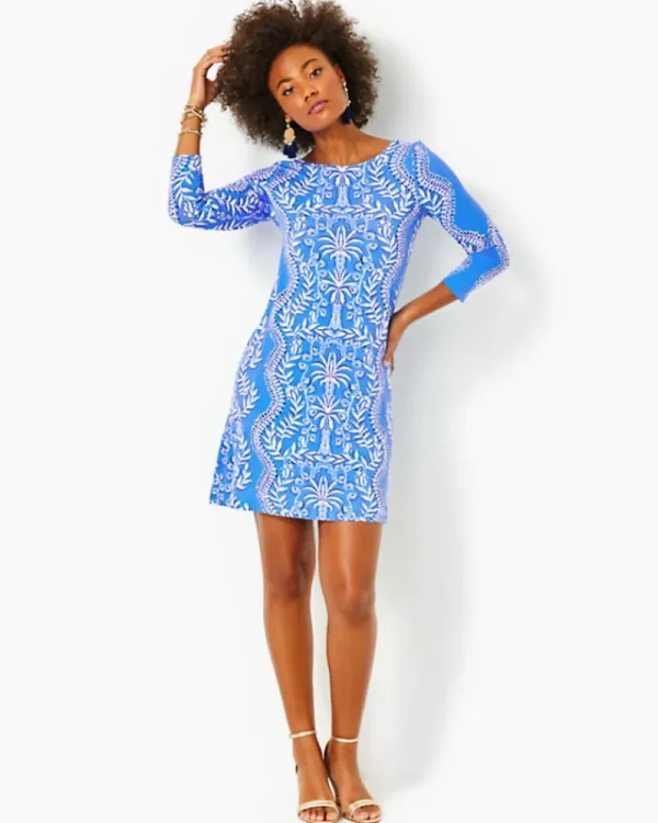 Dresses^Lilly Pulitzer Ophelia Swing Dress Abaco Blue Have It Both Rays Engineered Knit Dress