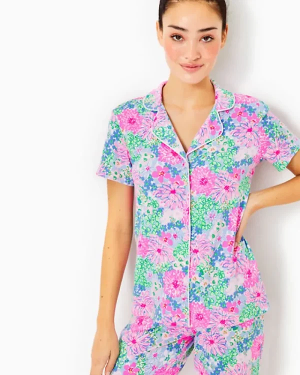 Pajamas^Lilly Pulitzer Pajama Button-Up Top Multi Lil Soiree All Day