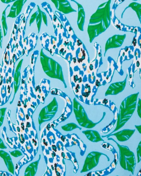 Pajamas^Lilly Pulitzer 24" Pajama Crop Pant Bon Bon Blue Leapin Leopards