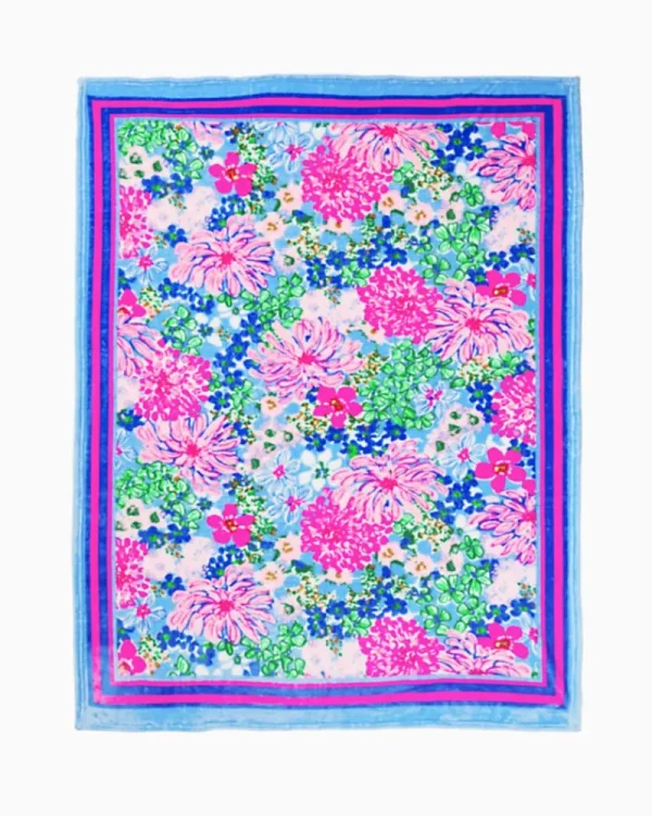 Home Decor^Lilly Pulitzer Paradise Blanket Multi Lil Soiree All Day Engineered Blanket