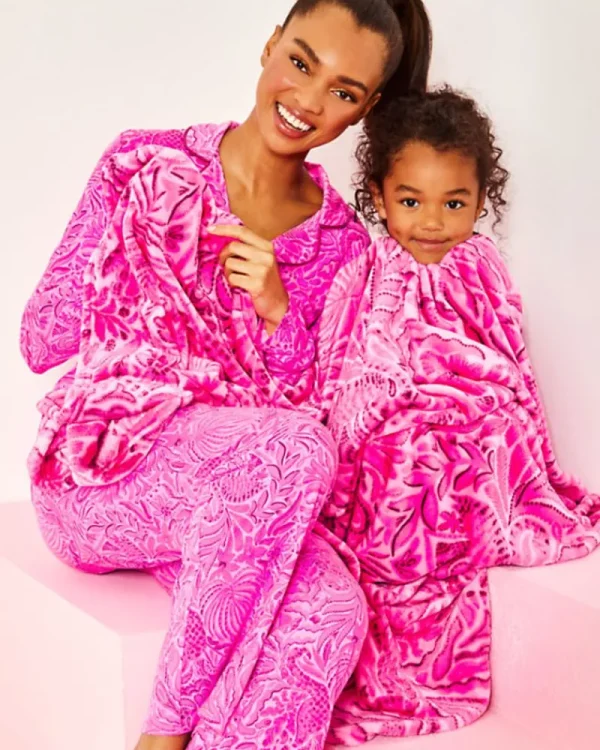Home Decor^Lilly Pulitzer Paradise Blanket Cerise Pink Pinkie Promises Blanket