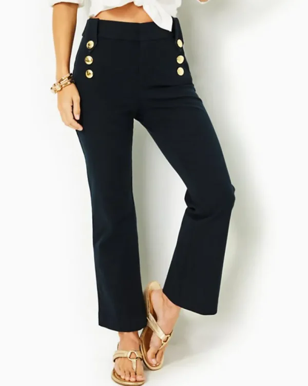Bottoms^Lilly Pulitzer 27" Parrish Bi-Stretch Crop Flare Pant Noir